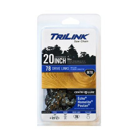 TRILINK Chainsaw Chain .325 Semi-Chisel .050 78DL for Solo 651 H78-20BPX; CL25078TL2